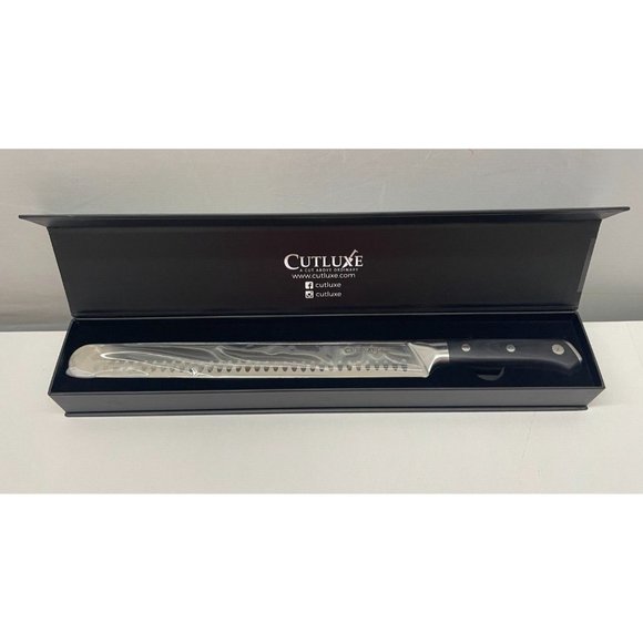 Cutluxe Slicing Carving Knife - 12" Brisket Knife, Meat Cutting and BBQ Knife - Picture 3 of 12